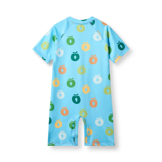 [Smafolk] UV50 Swimming Suit With Apple - Polo Blue