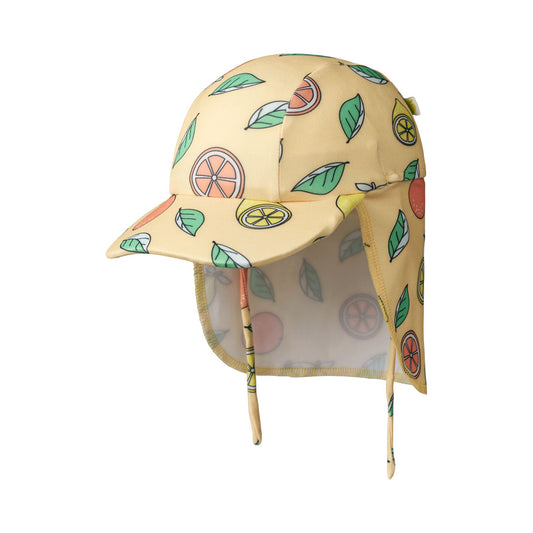 [Smafolk] UV50 Sun Hat With Lemon and Orange - Custard