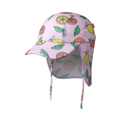 [Smafolk] UV50 Sun Hat With Lemon and Orange - Pink Lavender