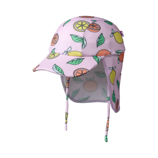 [Smafolk] UV50 Sun Hat With Lemon and Orange - Pink Lavender
