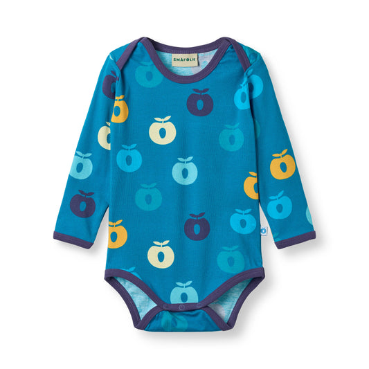 [Smafolk] Ulm Long Sleeve Body With Apple - Solid Blue