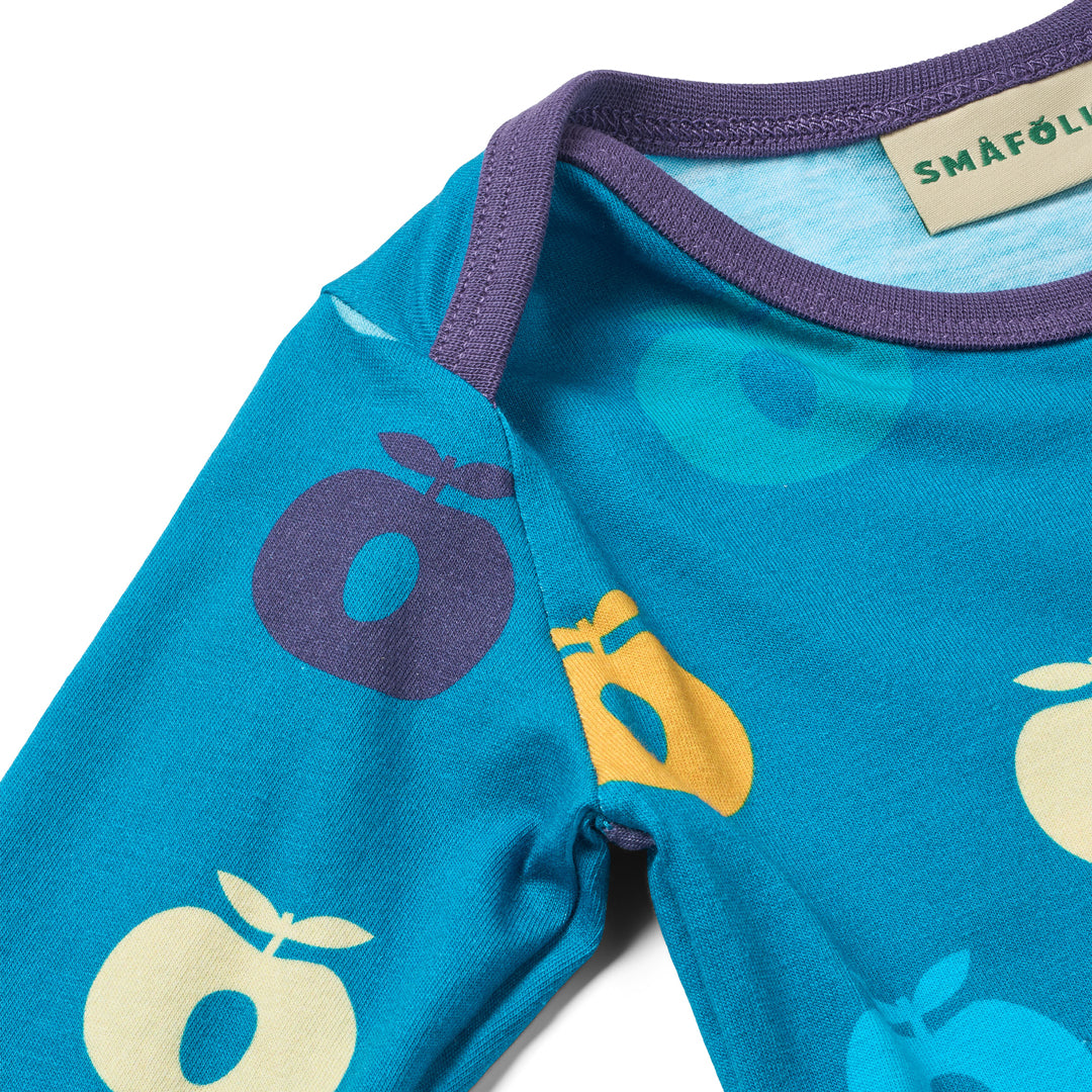 [Smafolk] Ulm Long Sleeve Body With Apple - Solid Blue