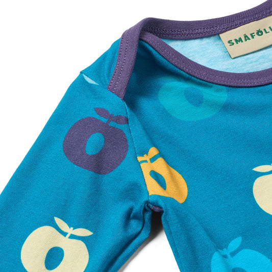 [Smafolk] Ulm Long Sleeve Body With Apple - Solid Blue