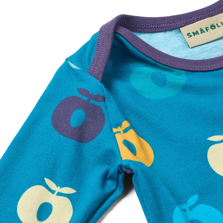 [Smafolk] Ulm Long Sleeve Body With Apple - Solid Blue