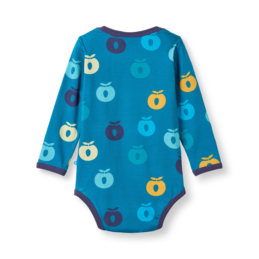 [Smafolk] Ulm Long Sleeve Body With Apple - Solid Blue