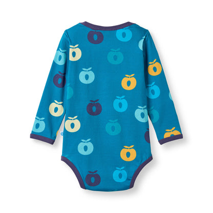 [Smafolk] Ulm Long Sleeve Body With Apple - Solid Blue