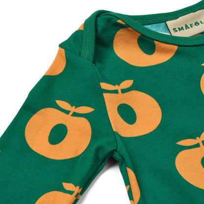 [Smafolk] Ulm Long Bodysuit with Apple -Cedar Tree