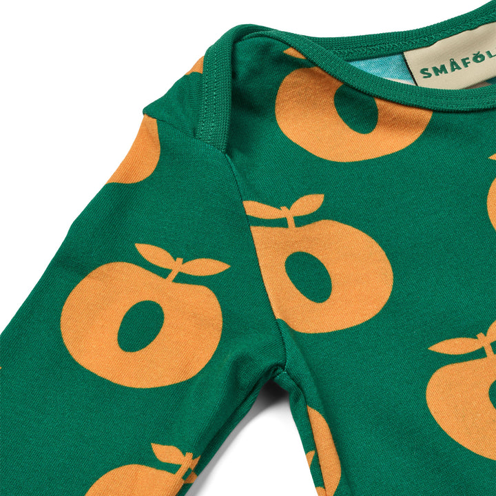 [Smafolk] Ulm Long Bodysuit with Apple -Cedar Tree