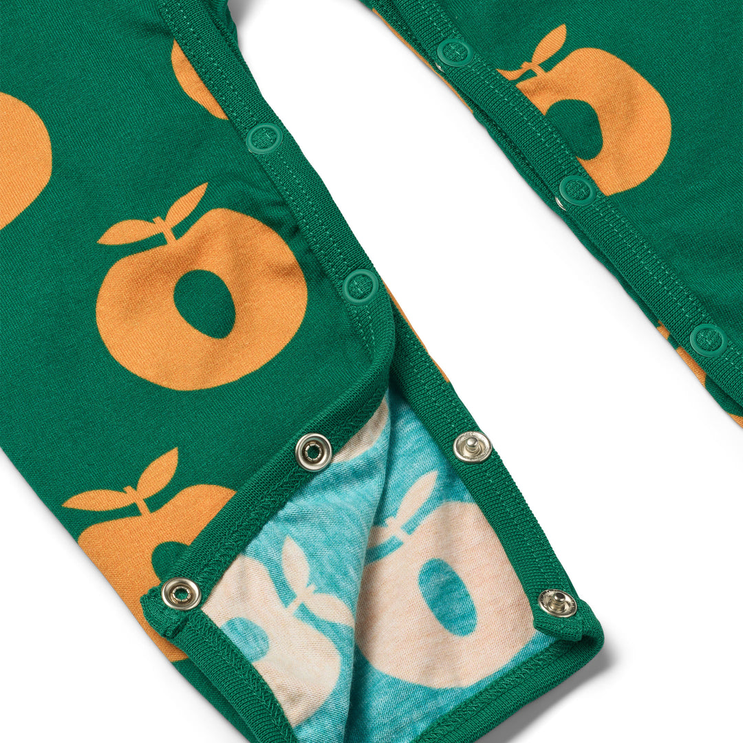 [Smafolk] Ulm Long Bodysuit with Apple -Cedar Tree