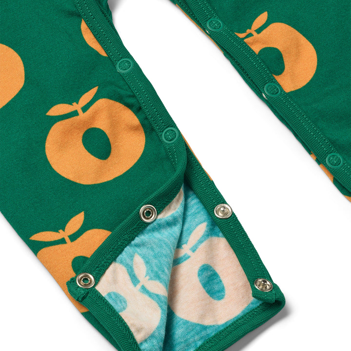 [Smafolk] Ulm Long Bodysuit with Apple -Cedar Tree