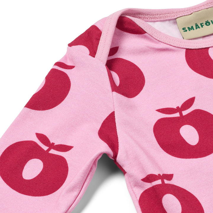 [Smafolk] Ulm Long Bodysuit with Apple -Pink lilac