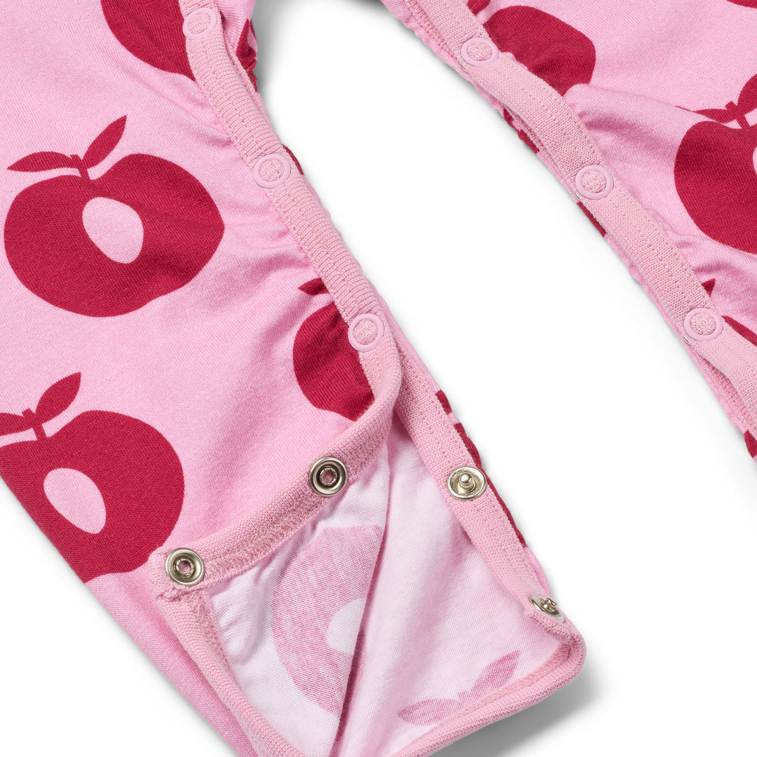 [Smafolk] Ulm Long Bodysuit with Apple -Pink lilac