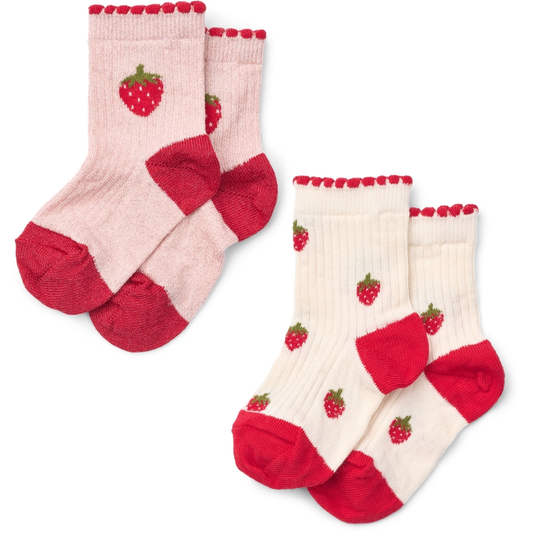 [Floss] Vibe Socks 2-pack -Glitter Berry 2-Pack
