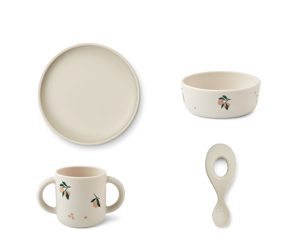 Liewood vivi silicone tableware Peach / sandy