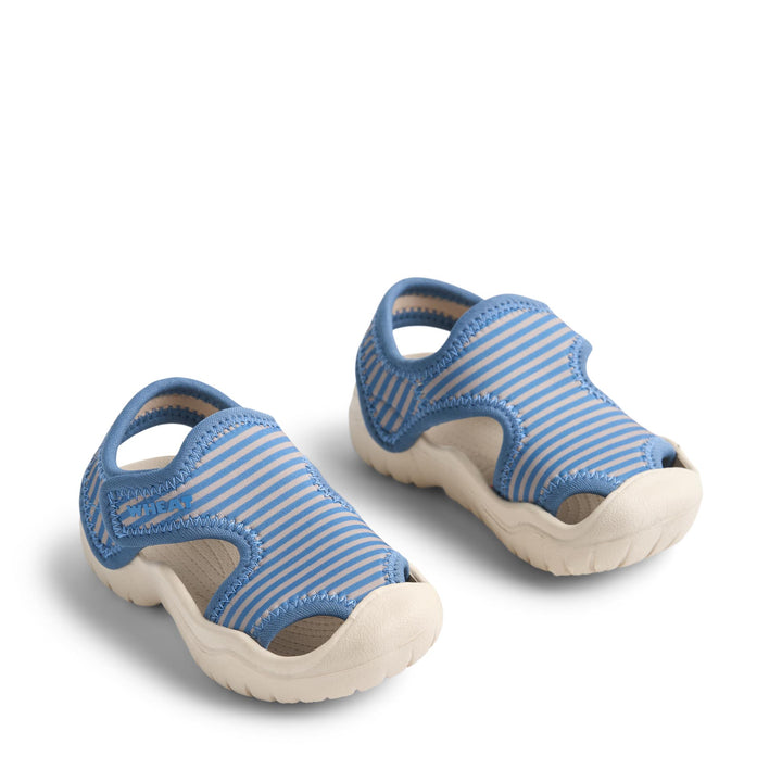 [Wheat]Sandal Bani - Blue Swim Stripe