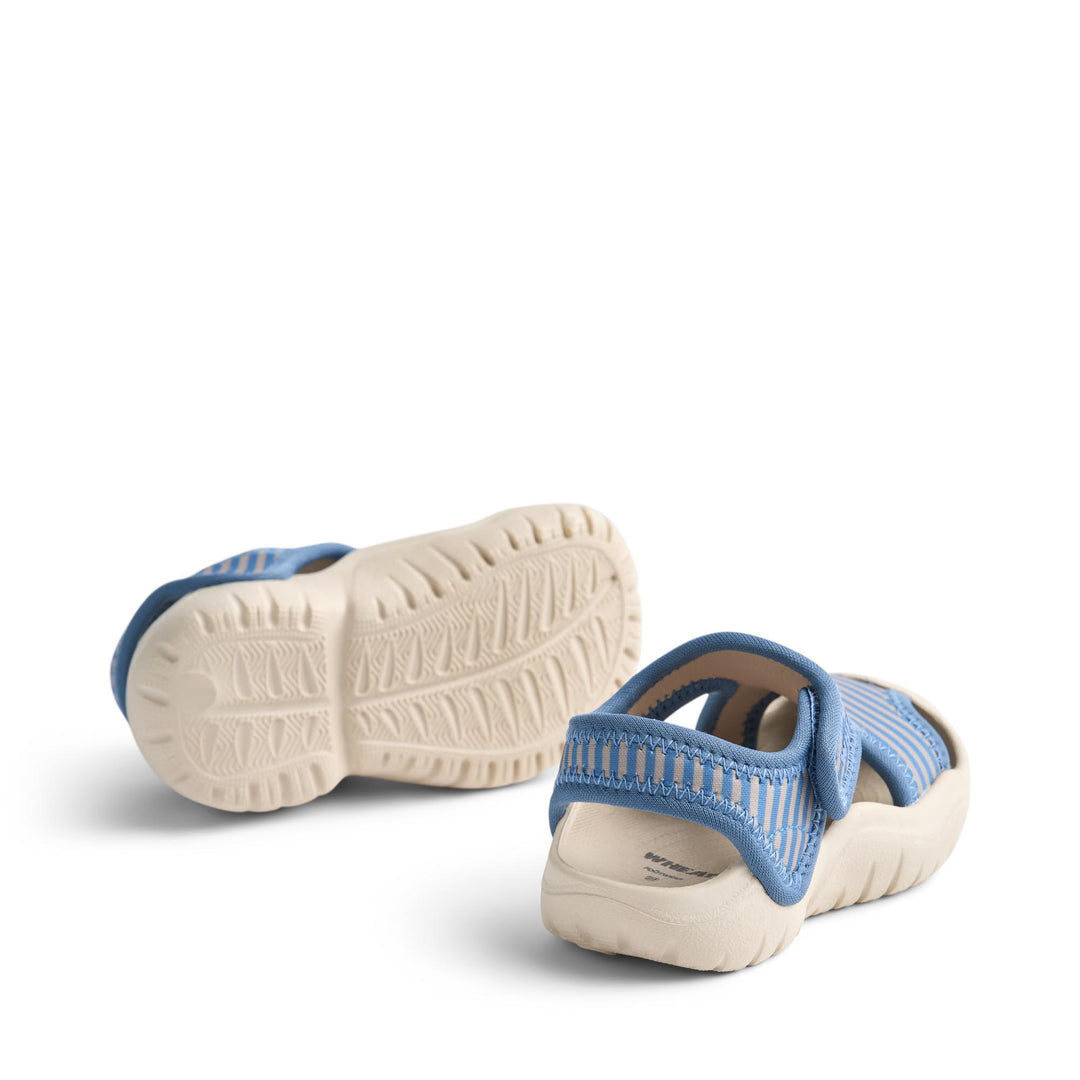 [Wheat]Sandal Bani - Blue Swim Stripe