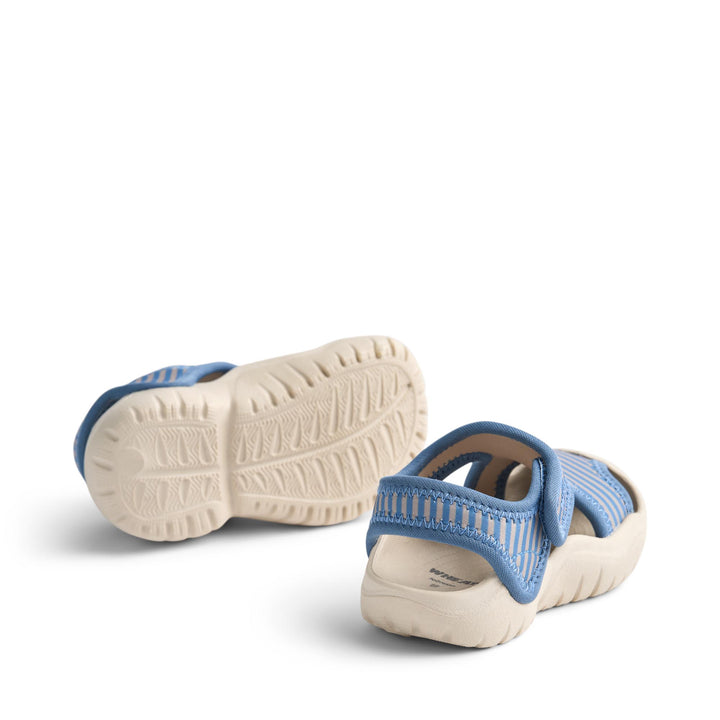 [Wheat]Sandal Bani - Blue Swim Stripe