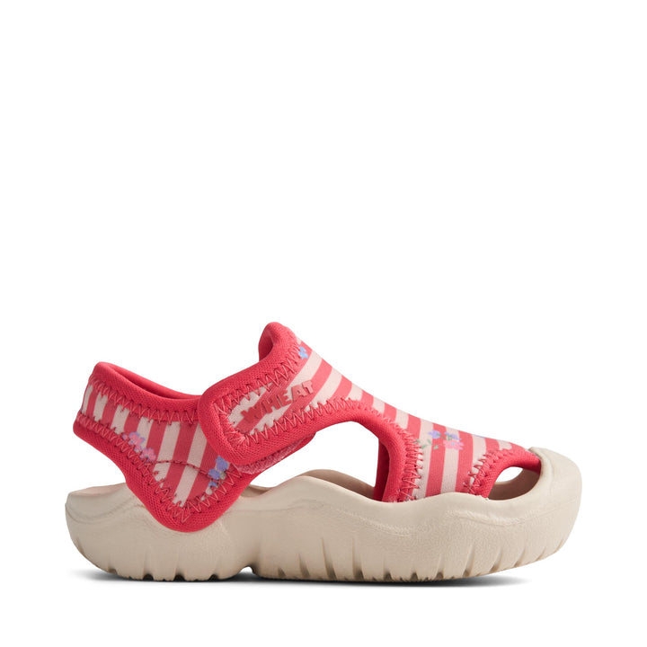 [Wheat]Sandal Bani - Red Stripe Flowers