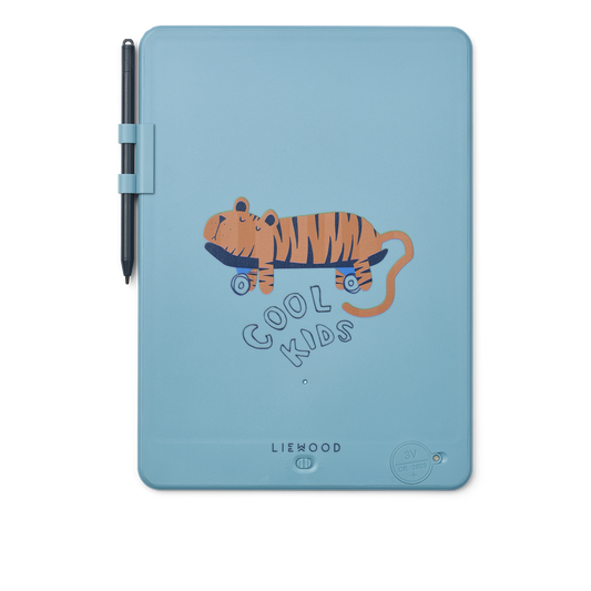 [Liewood] Zora LCD Drawing Board - Tiger/Beach Blue
