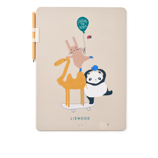 [Liewood] Zora LCD Drawing Board 13.5 inches - Around The World / Sandy