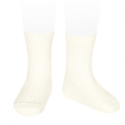[Condor]Basic Rib Short Socks - [303 Beige]