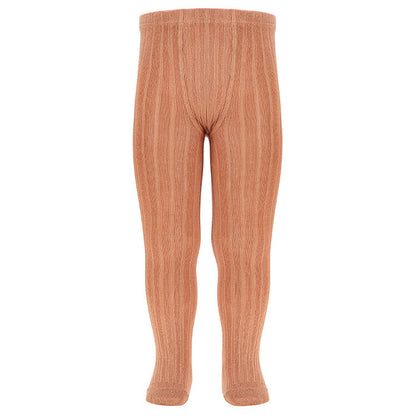 [Condor] Basic Rib Tights - [677 Nougatine]