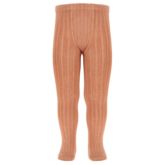 [Condor] Basic Rib Tights - [677 Nougatine]