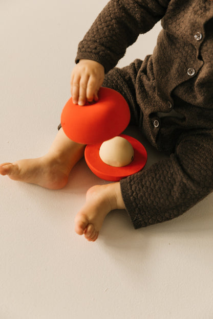 [Oli&Carol]Apple Stackable Toy & Rattle Ball
