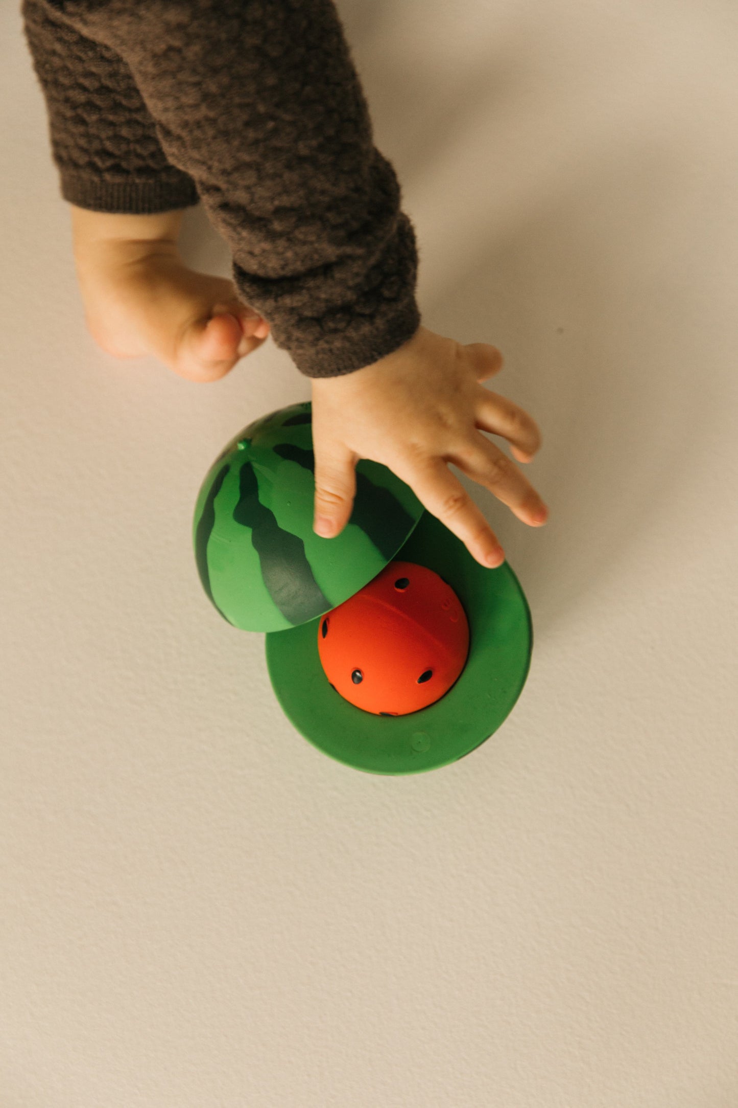 [Oli&Carol]Watermelon Stackable Toy & Rattle Ball