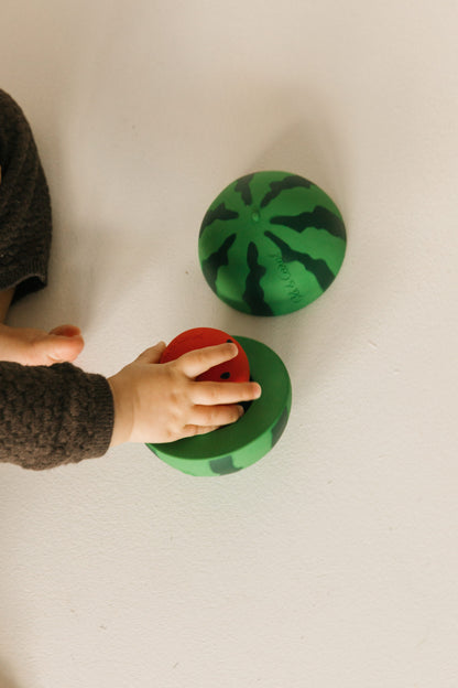 [Oli&Carol]Watermelon Stackable Toy & Rattle Ball