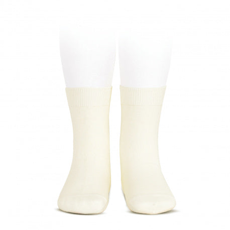 [Condor] Plain Stitch Basic Short Socks - Beige