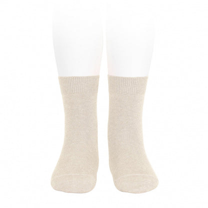 [Condor] Plain Stitch Basic Short Socks - [304 Linen]