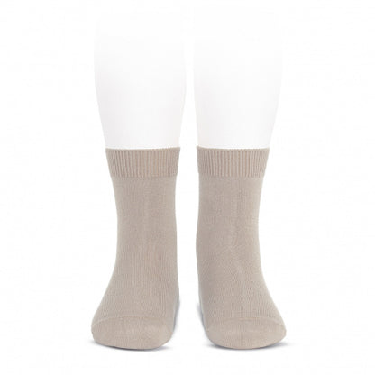 [Condor] Plain Stitch Basic Short Socks - [334 Stone]
