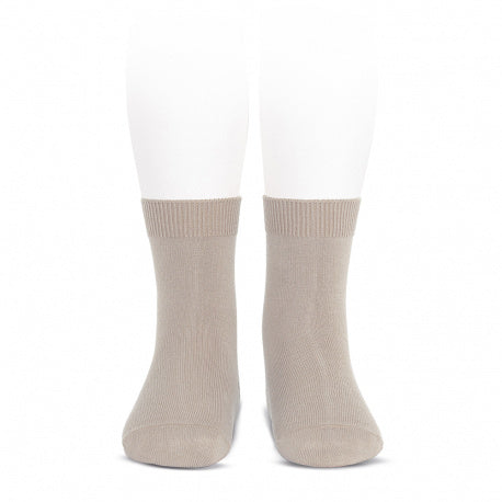 [Condor] Plain Stitch Basic Short Socks - [334 Stone]