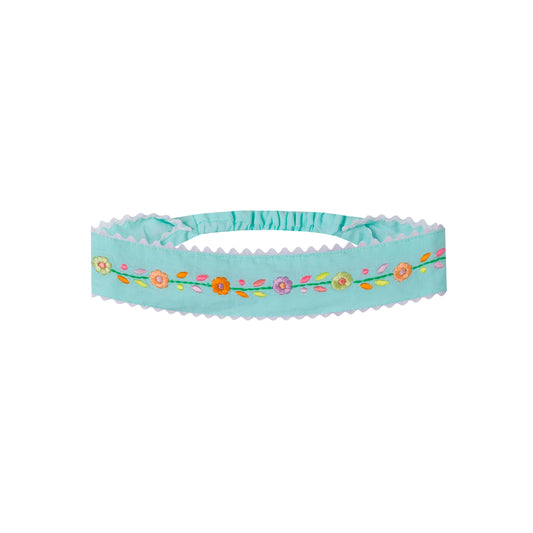 [Kidsagogo]Embroider Hair Band - Sea Mist