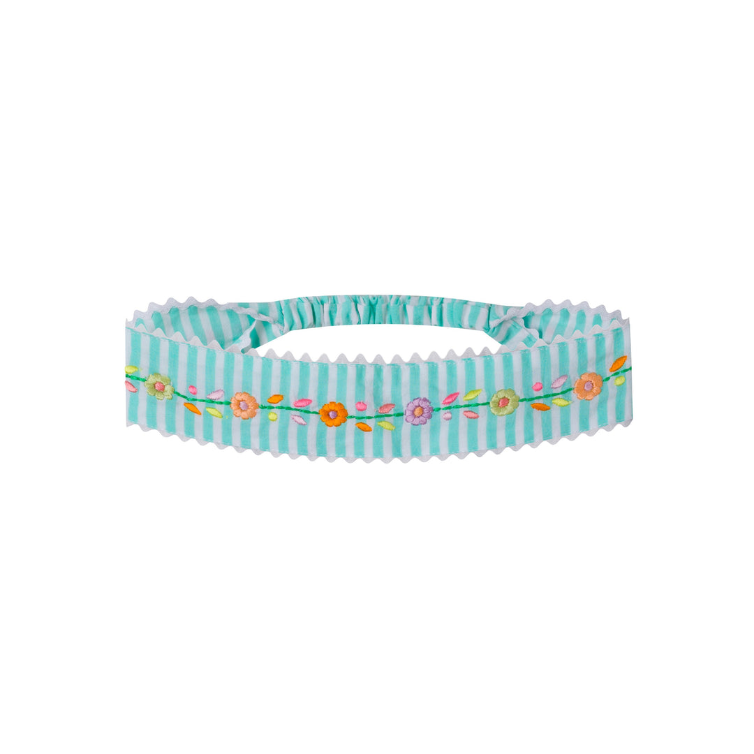 [Kidsagogo]Embroider Hair Band - Sea Mist Stripe