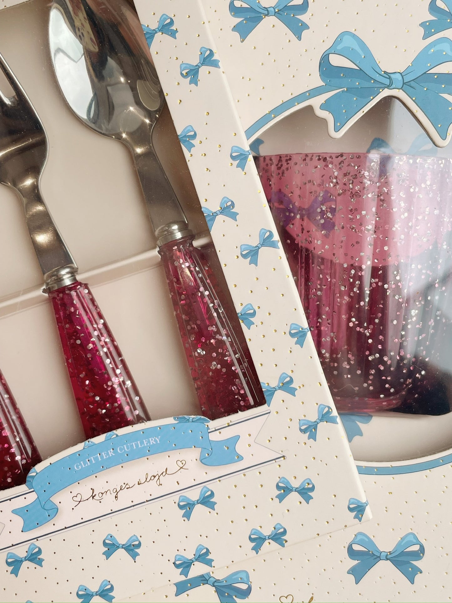 [Konges slojd] Glitter Cutlery - Sparkling Sangria