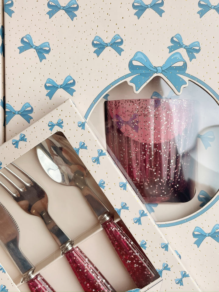 [Konges slojd] Glitter Cutlery - Sparkling Sangria