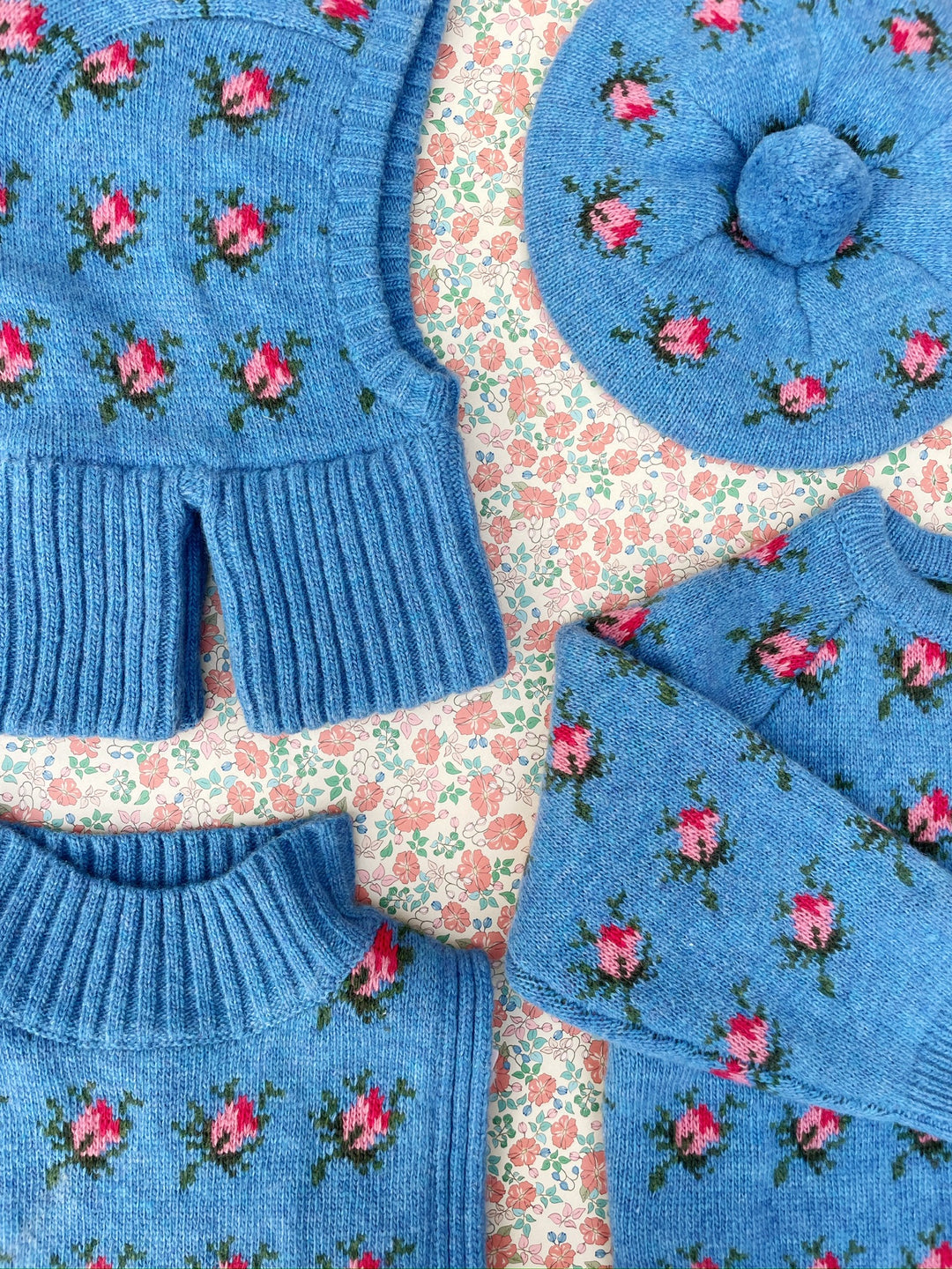 [Konges slojd] Belou Knit Beret - Rosie Shades