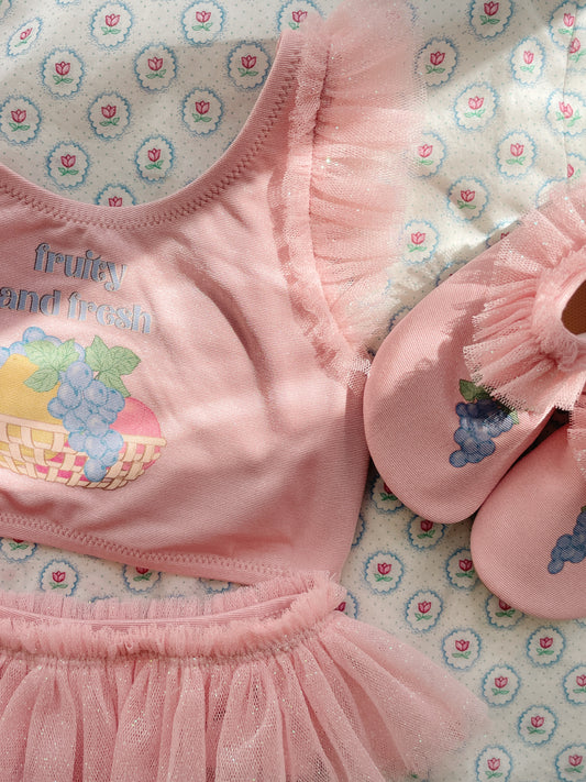 [Konges slojd] Amandine Frill Swim Shoes - Powder Pink