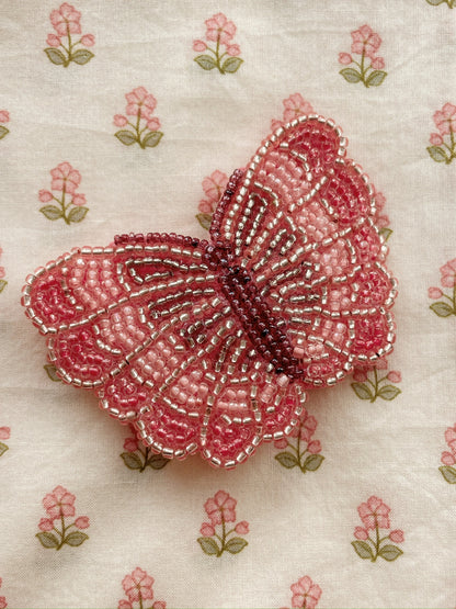 [Konges Slojd]Butterfly Beaded Hair Clip - Butterfly