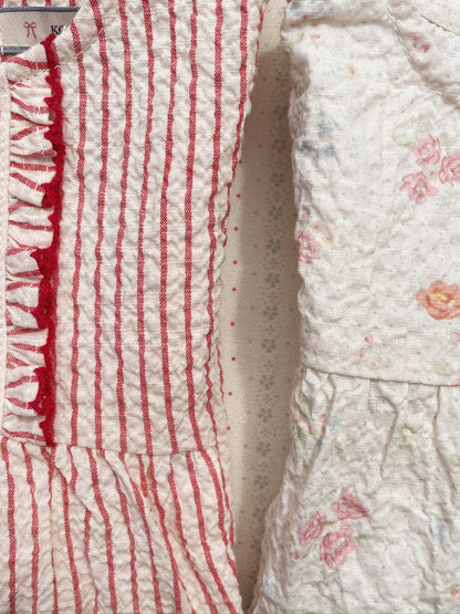 [Konges slojd] Ellie Frill Romper GOTS - Amour Stripe