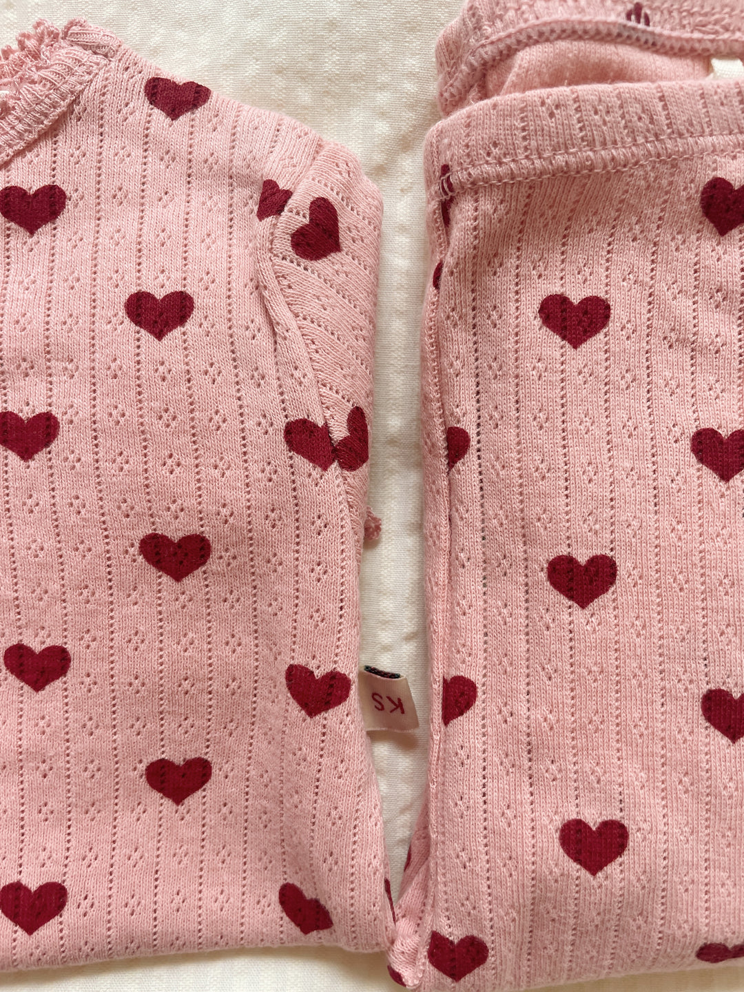 [Konges slojd] Minnie Body GOTS - Amour Rouge