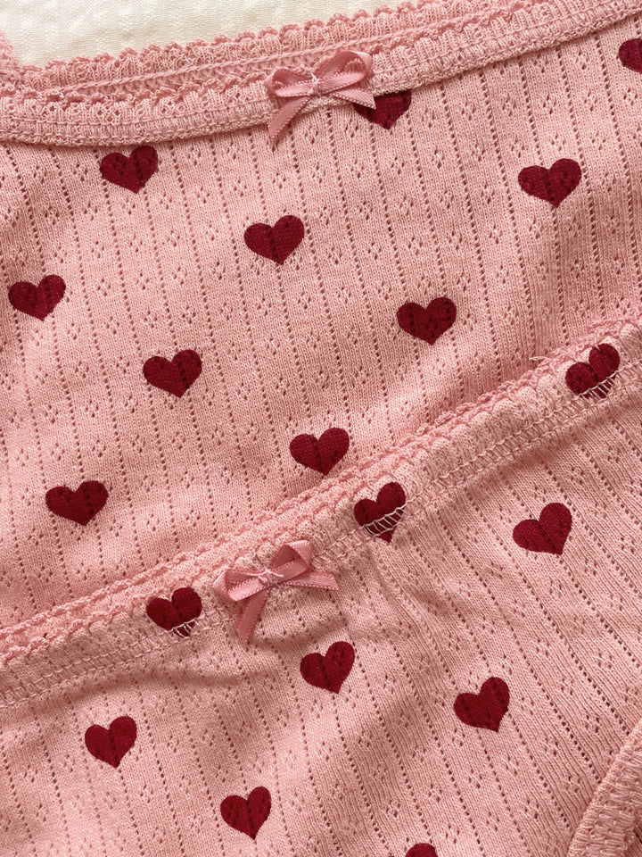 [Konges slojd] Minnie Underwear GOTS - Amour Rouge
