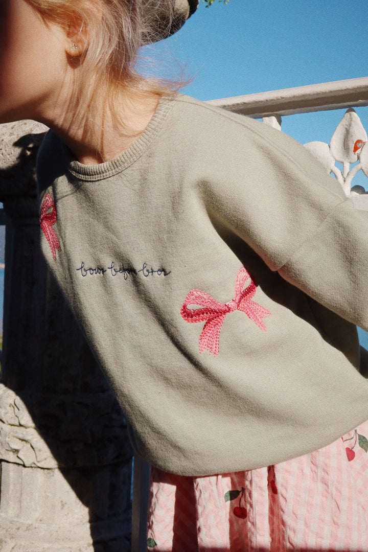 [Konges slojd] Lou Bow Sweatshirt - Tea