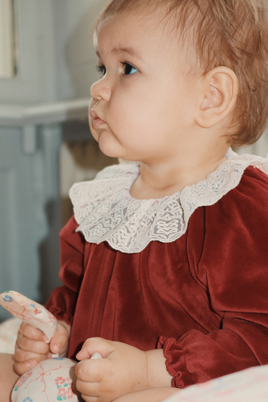 [Konges slojd] Venola Romper GRS - Red Dahlia