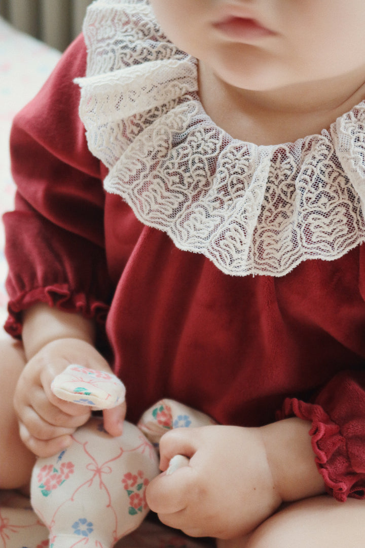 [Konges slojd] Venola Romper GRS - Red Dahlia