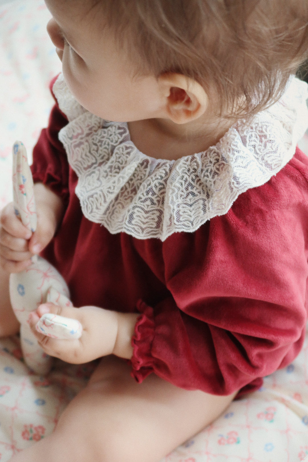 [Konges slojd] Venola Romper GRS - Red Dahlia