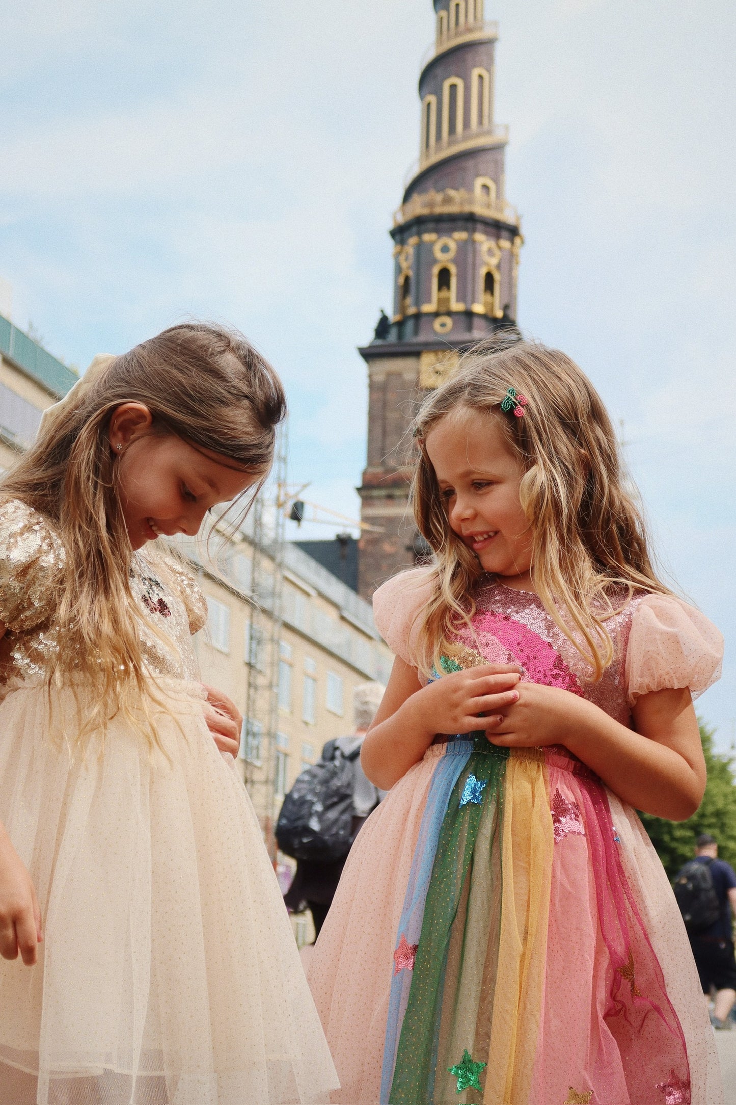 [Konges slojd] Odette Rainbow Dress - Evening Sand