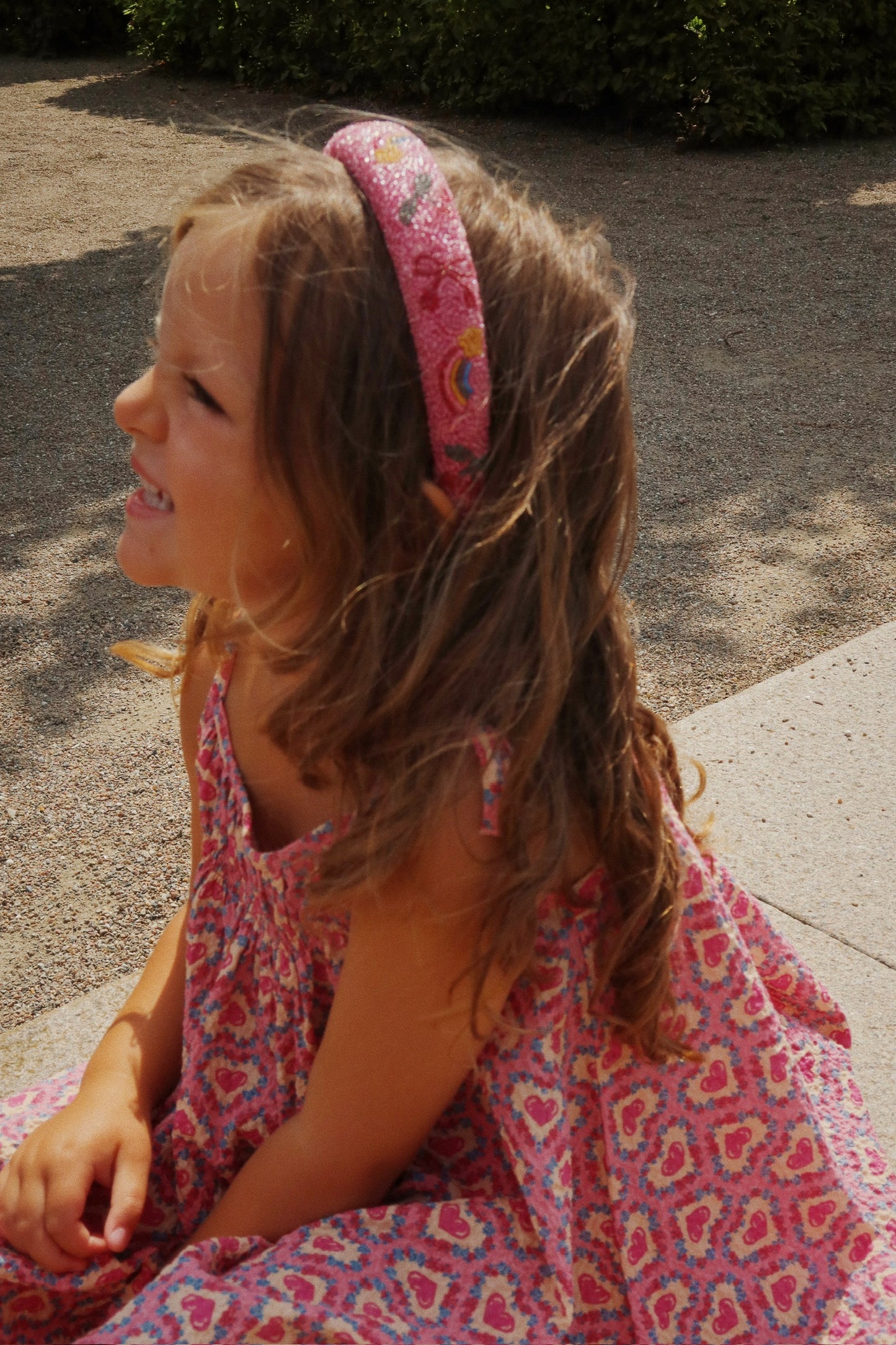 [Konges slojd] Beaded Hairbrace - Bubblegum